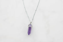 Load image into Gallery viewer, Purple Gemstone Necklace SaharaFashion