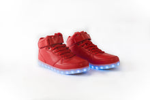 Load image into Gallery viewer, Red LED High Top Sneakers SaharaFashion